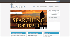 Desktop Screenshot of pennsouthchurchofchrist.com